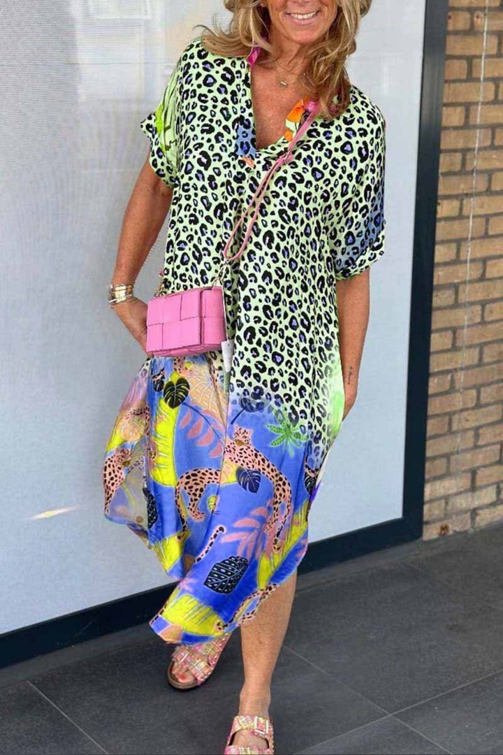 Liorra | Colorful Leopard Dress